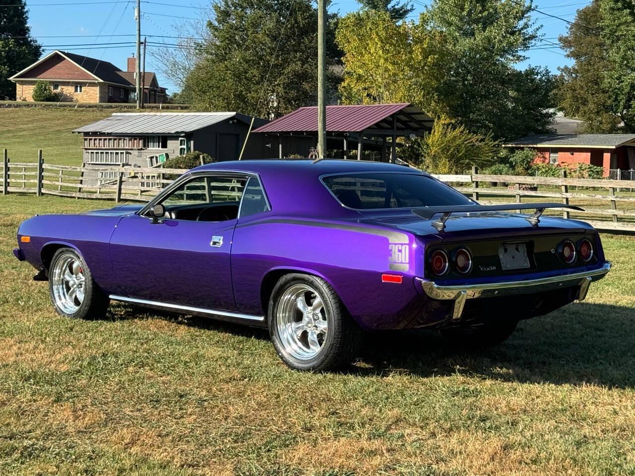 Used 1974 Plymouth Barracuda 360cid PLUM CRAZY PURPLE For Sale